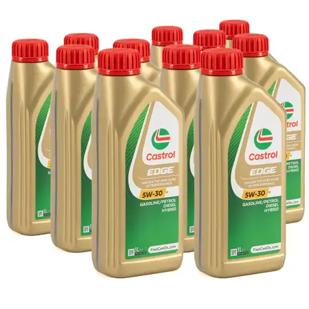 11L 11 Liter CASTROL EDGE 5W-30 M Motor&ouml;l ACEA C3 API SN f&uuml;r BMW Longlife-04 229.31/51/52
