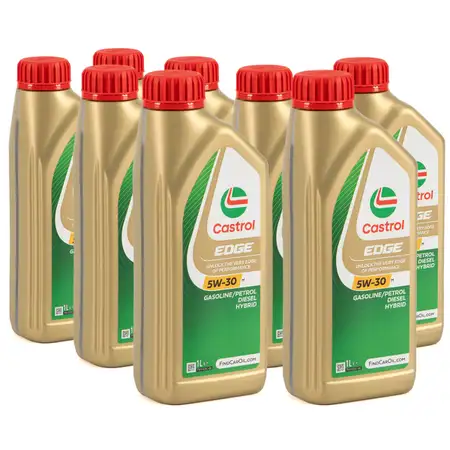 8L 8 Liter CASTROL EDGE 5W-30 M Motor&ouml;l ACEA C3 API SN f&uuml;r BMW Longlife-04 MB 229.31/51/52