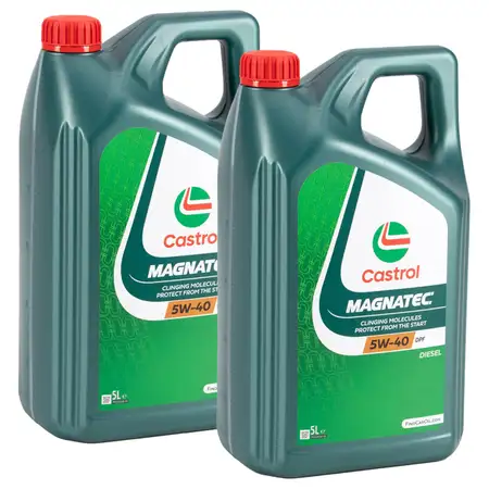10L CASTROL MAGNATEC 5W-40 DPF Motor&ouml;l &Ouml;l f&uuml;r MB 229.31/51 dexos2 FORD WSS-M2C917-A