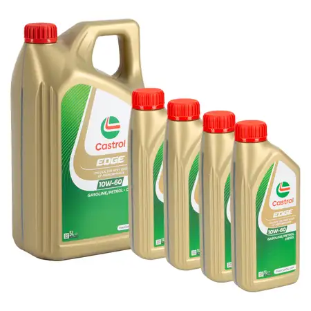 9L 9 Liter CASTROL EDGE 10W-60 Motor&ouml;l ACEA A3/B4 API SN/CF f&uuml;r BMW M VW 501.01 505.00