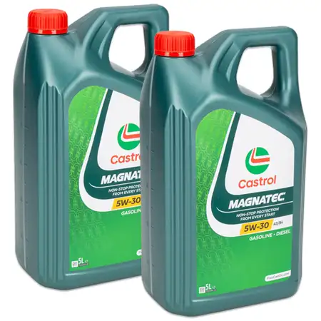 10L 10 Liter CASTROL MAGNATEC 5W-30 A3/B4 Motor&ouml;l MB 226/229.5 RN0700/0710 VW 502/505.00