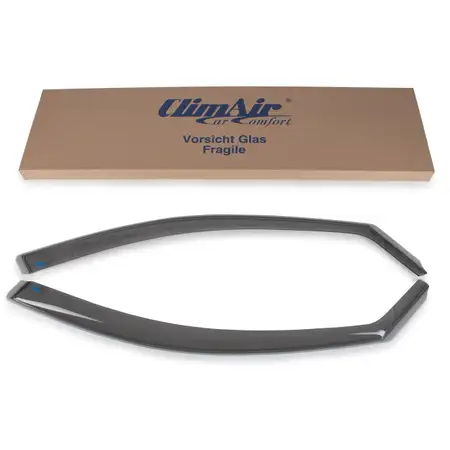CLIMAIR Windabweiser Regenabweiser f&uuml;r SKODA OCTAVIA 3 mit ABE rauchgrau (1 Paar) vorne