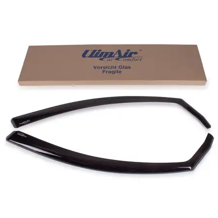CLIMAIR Windabweiser Regenabweiser f&uuml;r VW Golf 5 1K1 mit ABE schwarz 1 Paar vorne