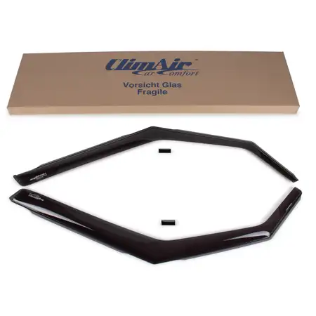 CLIMAIR Windabweiser Regenabweiser f&uuml;r SKODA Yeti 5L ab 09 mit ABE schwarz (1 Paar) vorne