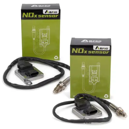 2x AMPRO NOx-Sensor f&uuml;r MERCEDES-BENZ W205 S205 W212 S212 X164 W166 W164 W221