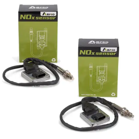2x AMPRO NOx-Sensor f&uuml;r MERCEDES-BENZ W205 S205 W212 X164 W166 W164 W251 W221