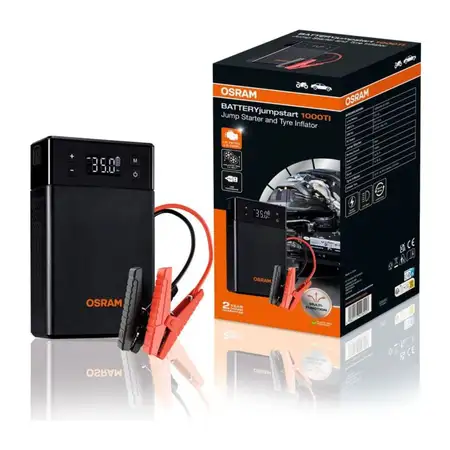 OSRAM OJS020TI BATTERYjumpstart 1000TI Starter Batteriestarter + Reifendruck Kompresssor
