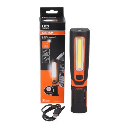 OSRAM LEDIL412C LEDinspect TWIST 450 LED Handleuchte Arbeitsleuchte Drehbar 450 lm 6000K