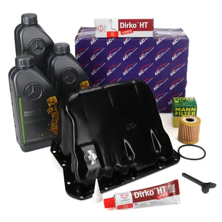 AIC &Ouml;lwanne MANN &Ouml;lilter + Dichtmasse + 3L ORIGINAL 5W30 Motor&ouml;l f&uuml;r SMART 450 451 0.6 0.7
