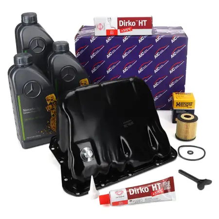 AIC &Ouml;lwanne HENGST &Ouml;lilter Dichtmasse + 3L ORIGINAL 5W30 Motor&ouml;l f&uuml;r SMART 450 451 0.6 0.7