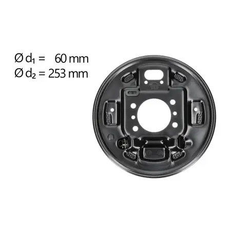 AIC Abdeckblech Bremstrommel f&uuml;r HYUNDAI i20 2 KIA Rio 3 hinten rechts 58365-0U000