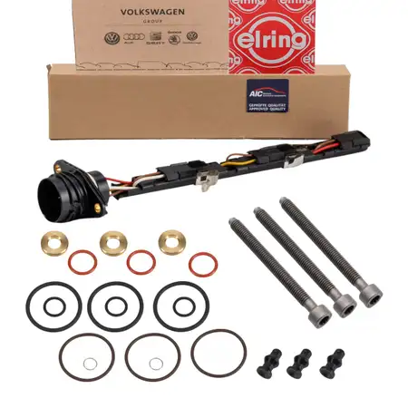 AIC Leitungssatz + 3x ELRING Dichtungssatz Pumpe-D&uuml;se f&uuml;r VW Polo 6N2 9N Lupo 1.2/1.4 TDI