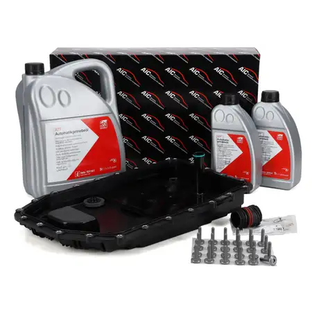 AIC Getriebe&ouml;lwanne 6HP19 + 7L febi Getriebe&ouml;l f&uuml;r BMW E81-88 E90-93 E60E63 E65 X1 X3 X5