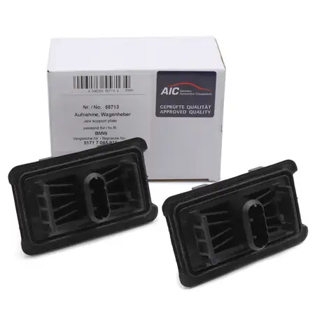 2x AIC Aufnahme Wagenheber f&uuml;r BMW 5er E60 E61 X3 F25 X4 F26 vorne/hinten 51717065919