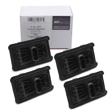 4x AIC Aufnahme Wagenheber f&uuml;r BMW 5er E60 E61 X3 F25 X4 F26 vorne/hinten 51717065919