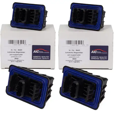 4x AIC Aufnahme Wagenheber f&uuml;r BMW 2er Active Tourer F45 5er GT vorne hinten 51717042974