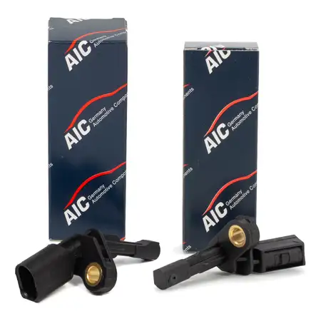 2x AIC ABS Sensor Raddrehzahl f&uuml;r VW Golf 5 6 Passat B6 Tiguan Touran AUDI A3 8P 8J hinten