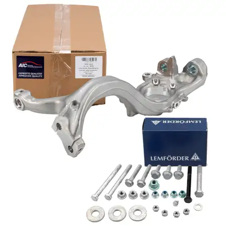 AIC Achsschenkel Radlagergeh&auml;use 92MM + LEMF&Ouml;RDER Schraubensatz f&uuml;r AUDI A6 vorne rechts