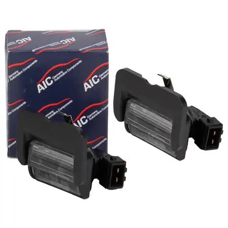 2x AIC 53396 Kennzeichenleuchte + W5W Gl&uuml;hlampe f&uuml;r VW Polo 3 6N1 hinten 6N0943021C
