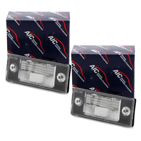 2x AIC license plate light + bulb for VW Golf 4, 5; Passat B5.5; Tiguan 5N; Touareg 7L 1