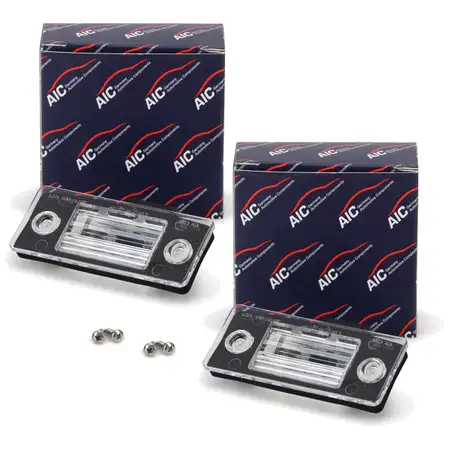2x AIC 55787 Kennzeichenleuchte + Gl&uuml;hlampe f&uuml;r SKODA Fabia 1 2 Yeti 5L 6Y0943021E
