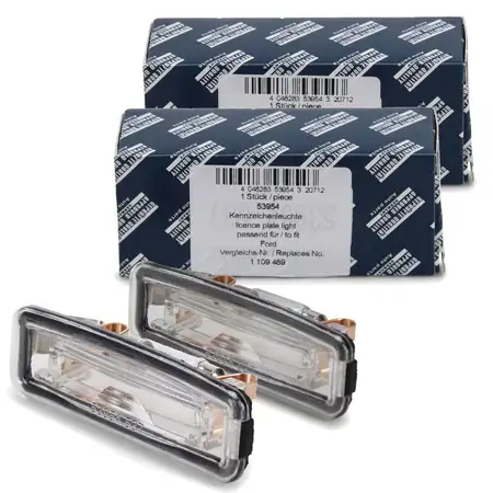 2x AIC 53954 Kennzeichenleuchte + W5W Gl&uuml;hlampe f&uuml;r FORD Focus 1 MK1 DAW DNW DFW 1109489