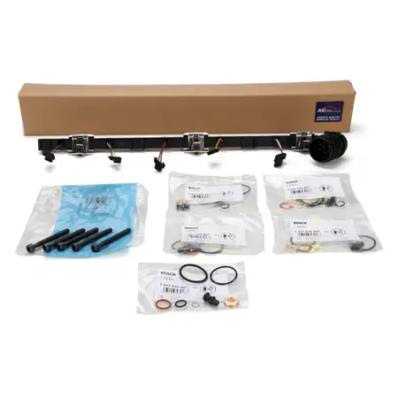AIC Hose Kit: Pump, Nozzle + 5 Screws + 5 BOSCH Gasket Sets for VW T5 2.5 TDI