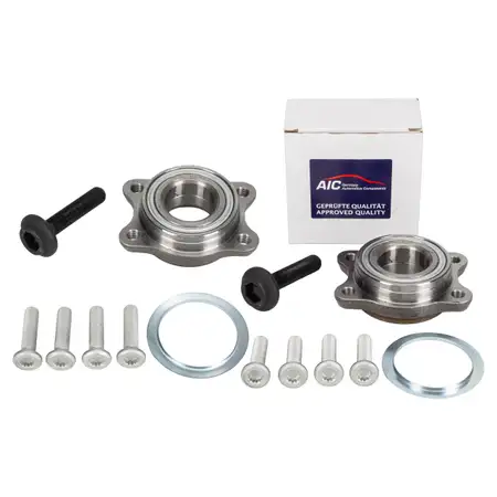 2x AIC 51938SET Radlagersatz f&uuml;r AUDI A4 B6 B7 A6 C5 A8 D2 D3 VW Passat B5.5 4.0 W8 vorne