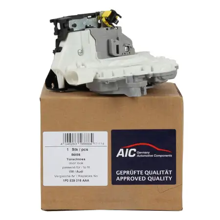 AIC 56886 Passenger-side door lock for SEAT Leon PR-4F8/4K3 up to May 2011, rear right