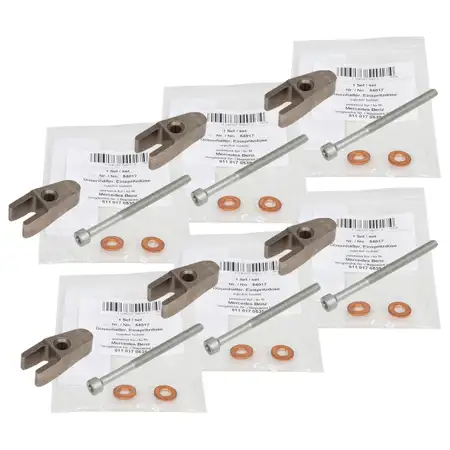 6x AIC nozzle holders for MERCEDES W203, W204, W210, W211, W461, W463, W164, W221, OM613, OM642, OM648