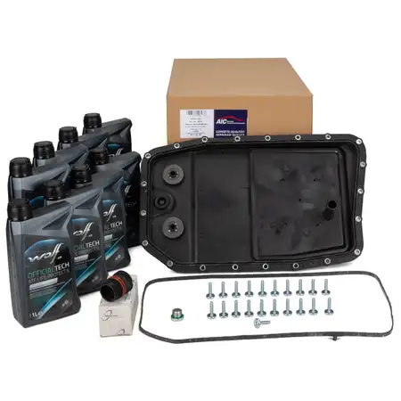 AIC &Ouml;lwanne Satz 6HP26 6HP28 Automatikgetriebe + 8L WOLF Getriebe&ouml;l f&uuml;r BMW E90-93 E60/61