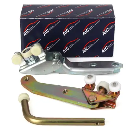 3x AIC Rollenf&uuml;hrung Schiebet&uuml;r f&uuml;r VW Transporter T4 unten + mitte + oben rechts