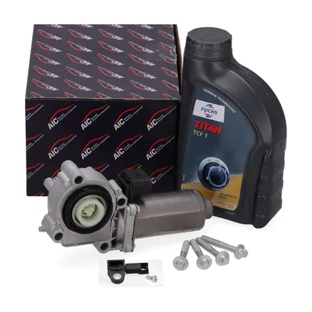 AIC Stellmotor Verteilergetriebe + 1L FUCHS Getriebe&ouml;l f&uuml;r BMW X3 X5 ALLRAD Xdrive