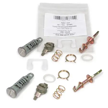 2x AIC Schlie&szlig;zylinder T&uuml;rschloss f&uuml;r VW Golf 3 Polo SEAT 2 SYSTEM B vorne 1H0898081A