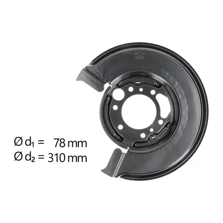 AIC Abdeckblech Ankerblech f&uuml;r MERCEDES W460 W461 W463 B901-905 hinten rechts 9014201144