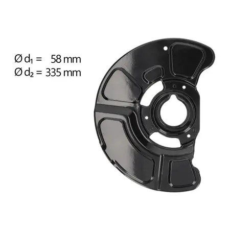 AIC Abdeckblech Ankerblech Bremsscheibe f&uuml;r MERCEDES-BENZ W212 S212 vorne links 2124201144