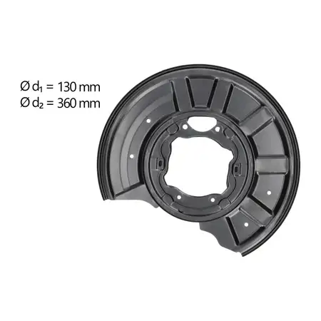 AIC Abdeckblech Ankerblech f&uuml;r MERCEDES-BENZ W211 S211 C219 R230 hinten links 2124202144
