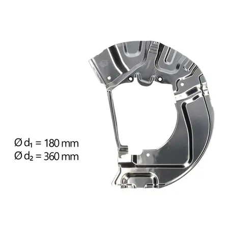 AIC Abdeckblech Ankerblech Bremsscheibe f&uuml;r BMW 5er E60 E61 vorne links 34116767647