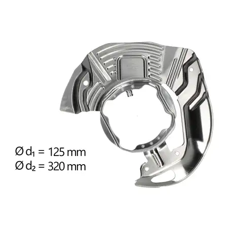 AIC Abdeckblech Ankerblech Bremsscheibe f&uuml;r BMW 5er E39 520-530 vorne links 34111162955