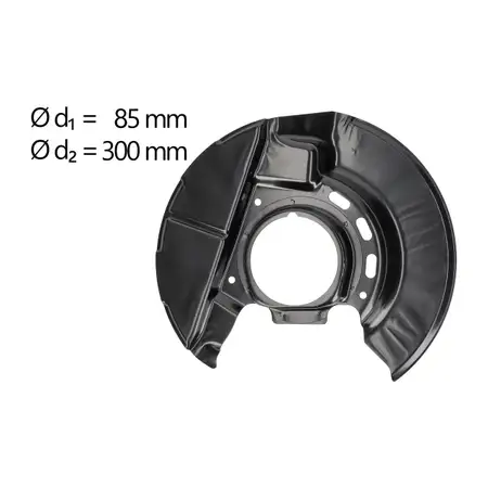 AIC Abdeckblech Ankerblech f&uuml;r BMW 3er E30 Z1 Roadster vorne links 34111154241