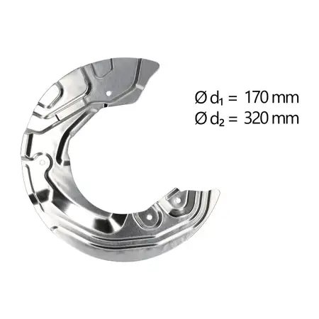 AIC Abdeckblech f&uuml;r BMW 1er E81-88 2er F45 F46 3er E90-93 Z4 E89 vorne links 34106762851