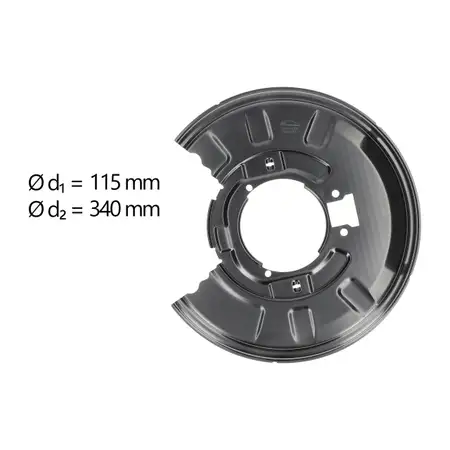 AIC Abdeckblech Ankerblech Bremsscheibe f&uuml;r BMW 3er E46 X3 E83 hinten rechts 34211166108