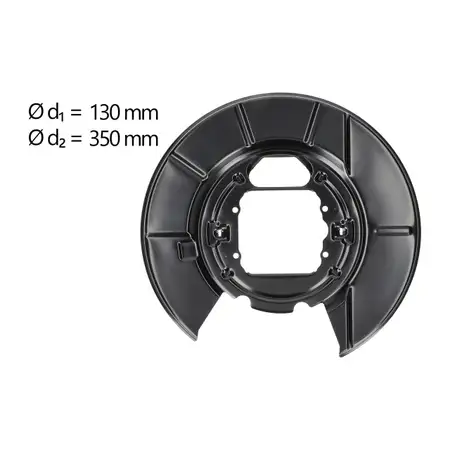 AIC Abdeckblech Ankerblech Bremsscheibe f&uuml;r BMW X5 E83 3.0-4.8 hinten rechts 34216750386