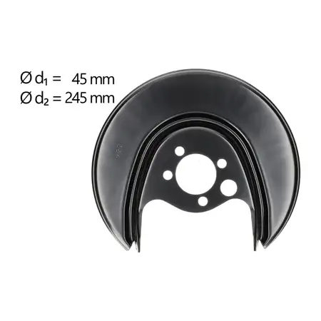 AIC Abdeckblech Ankerblech f&uuml;r VW Caddy 2 Polo 6N SEAT Ibiza 2 hinten rechts 6N0615612