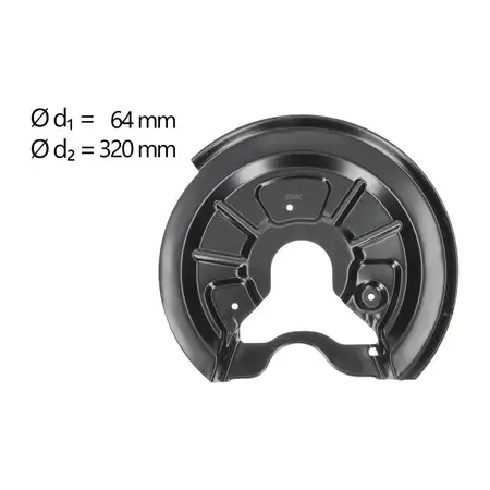 AIC Abdeckblech f&uuml;r VW Golf 6 AUDI A3 8P SEAT SKODA Octavia 2 hinten rechts 1T0615612B