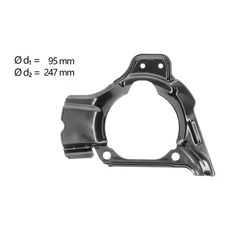 AIC Abdeckblech Ankerblech f&uuml;r ALFA ROMEO 145 146 155 FIAT Punto LANCIA Y vorne rechts