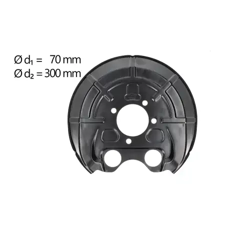 AIC Abdeckblech Ankerblech Bremsscheibe f&uuml;r OPEL Signum CC Vectra C hinten links 13168748