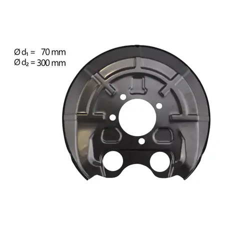 AIC Abdeckblech Ankerblech Bremsscheibe f&uuml;r OPEL Signum CC Vectra C hinten rechts 13168749