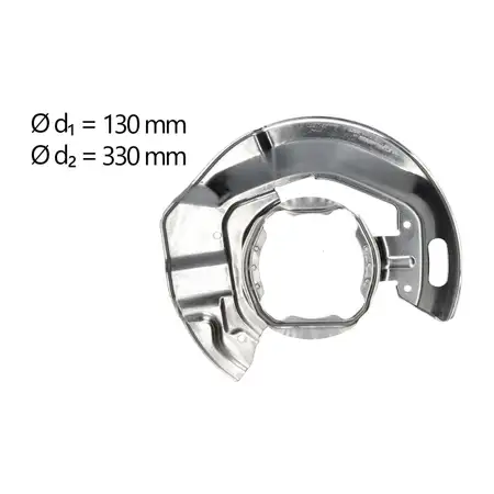 AIC Abdeckblech Ankerblech Bremsscheibe f&uuml;r BMW 5er E39 535/540i vorne links 34111162569