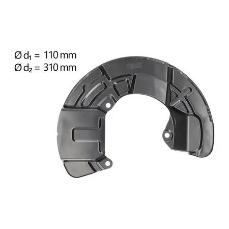 AIC Abdeckblech Ankerblech Bremsscheibe f&uuml;r VOLVO S60 S80 V70 2 vorne rechts 30760817